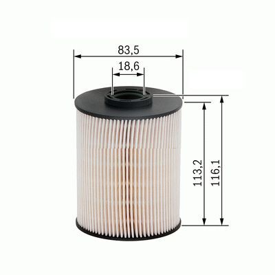 SARDES YAKIT FİLTRESİ CADDY III-GOLF V-JETTA III-OCTAVIA-TOLEDO III-LEON-ALTEA-A3 1.9TDI-2.0TDI SU AYRAÇLI (1K0127177B)