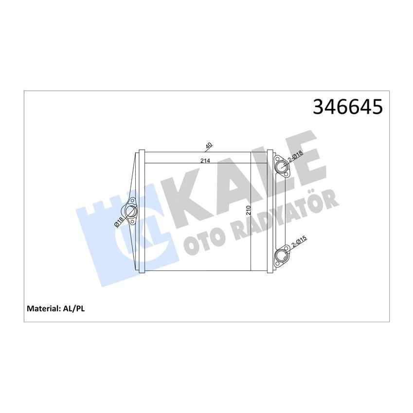 KALE RADYATOR KALORIFER RADYATORU MERCEDES S-CLASS W126 85 91 (A0028355301)