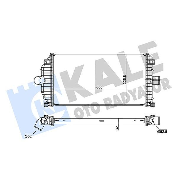 KALE RADYATOR İNTERCOOLER ESPACE III-LAGUNA I 1.9DCI 98 (6025310508)