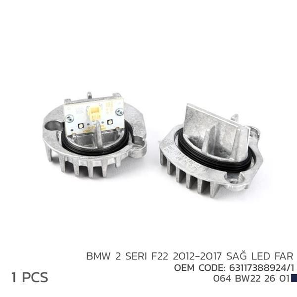 NIKEN BMW 2 F22 2012-2017 SAĞ LED FAR MODL 63117388924/1 (63117388924)