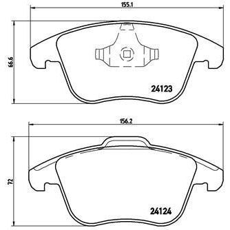 VALEO ON FREN BALATASI EVOQUE 12-18 FREELANDER 2 06-14 / MONDEO IV 07 /> S MAX GALAXY 07> VOLVO S60 II 1.5 T3 15>18 S80 II 2.0 08>12 V60 I 11>15 V70 III 09>15 XC70 II 09>12 (30793941)