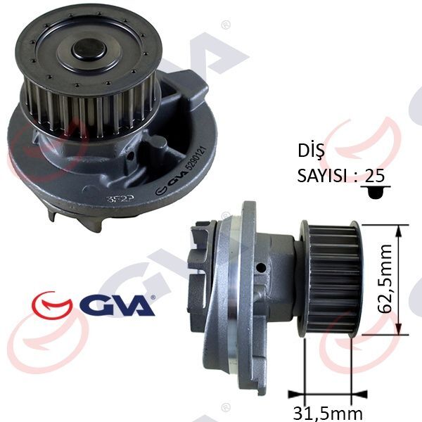 GVA DEVİRDAİM ASTRA F-G-VECTRA A-B-OMEGA B-KADETT E-CALIBRA A 1.8I 16V-1.7D-2.0I 16V 1334041 (1334050)