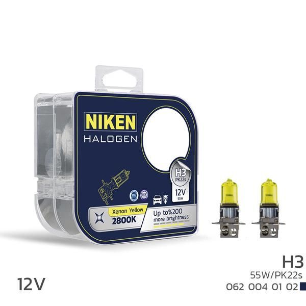 NIKEN NIKEN 12V H3 55W SARI IŞIK AMPUL PK22S 2800K (UNIVERSAL)