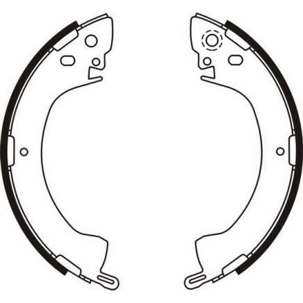 SANGSIN ARKA KAMPANA PABUÇ BALATA MITSUBISHI L300 2.5L 4D56 8V P15V PANELVAN 86-00 / L200 2.5L 4D55 4D56 8V K14T 4X2 86-96 (MB238520)