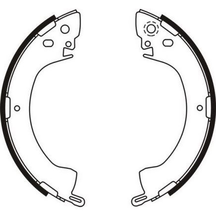 SANGSIN ARKA KAMPANA PABUÇ BALATA MITSUBISHI L300 2.5L 4D56 8V P15V PANELVAN 86-00 / L200 2.5L 4D55 4D56 8V K14T 4X2 86-96 (MB238520)