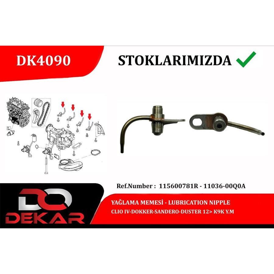 DEKAR YAĞLAMA MEMESİ CLİO IV-DOKKER-SANDERO-DUSTER 12 K9K Y.M (00Q0A)