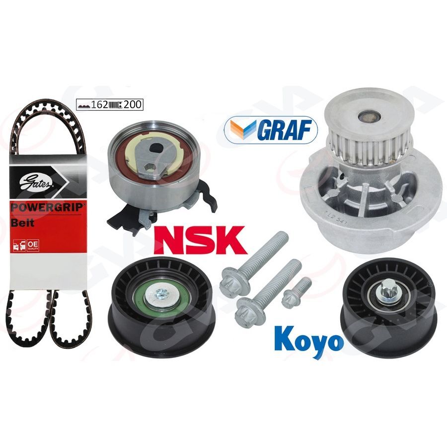 GVA DEVİRDAİMLİ EKSANTRİK GERGİ KİTİ ASTRA G-CORSA C-VECTRA C-MERIVA A-ZAFIRA A 1.4-1.6-1.8 16V Z16-14XE (1606306)