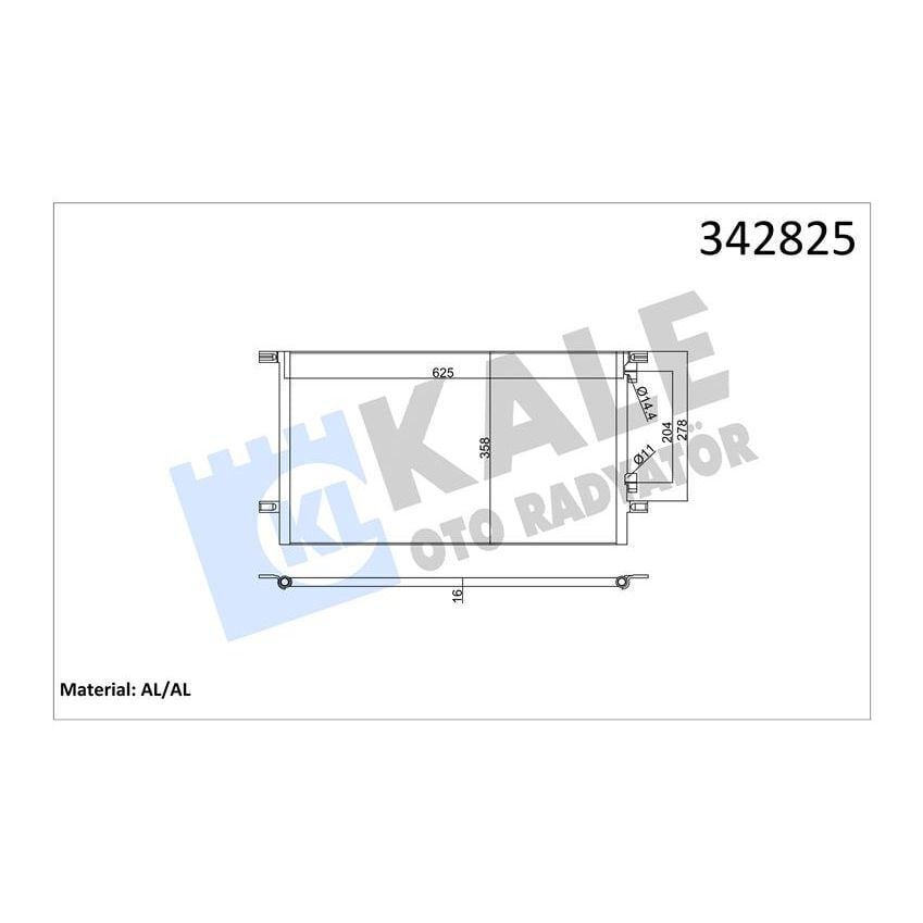 KALE RADYATOR KLİMA KONDENSERİ LAGUNA I-GRANDTOUR AL-AL (7701045346)