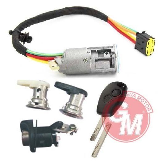 GUA KONTAK - ANAHTARI 4LÜ SET DACIA LOGAN-SANDERO R.TRAFIC II 2012- 2010-ALARM DÜĞMELİ ANAHTAR İLE (6001549589)