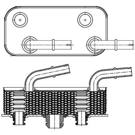 MAHLE OTOMATIK SANZIMAN YAG SOGUTUCUSU BMW E46 E83 E85 (17227505826)