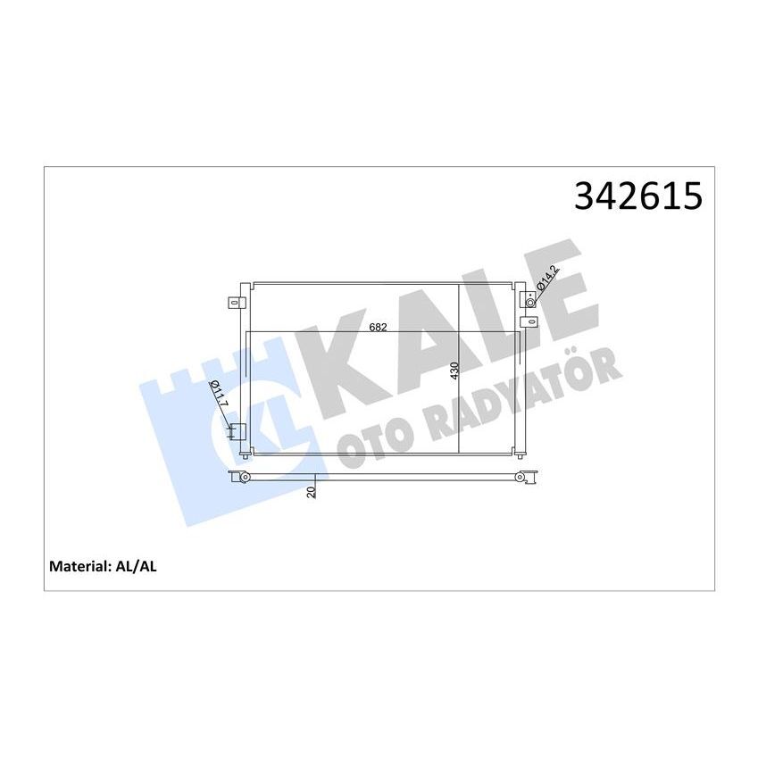KALE RADYATOR KLIMA RADYATORU AJ-V6 FB AJ-V8 AJ8FT S-TYPE II X200 1999 2007 (XR854219)