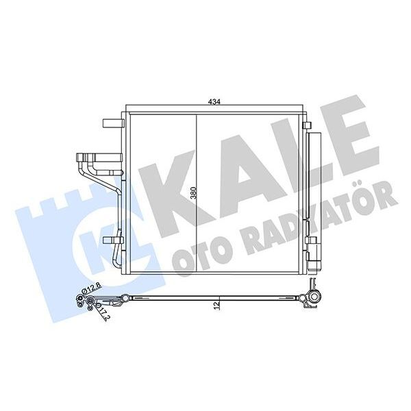 KALE RADYATOR KONDENSER KIA PICANTO 1.0 1.2 MPI 17- AL/AL (97606G6050)