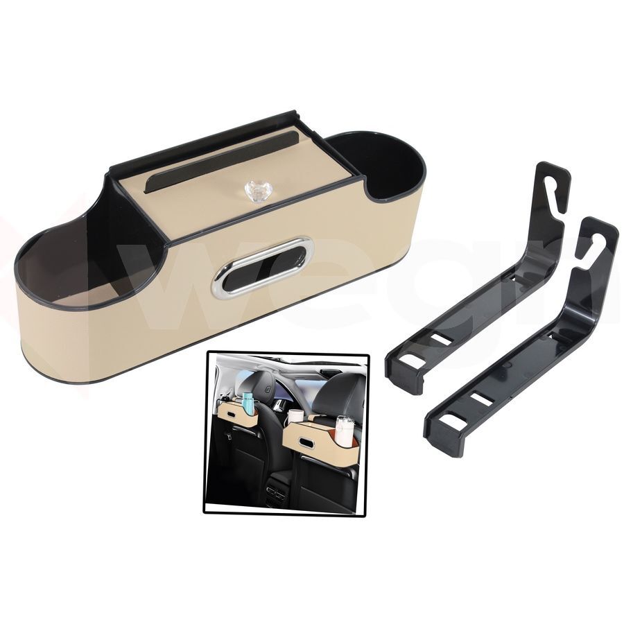 WEGNA ARAÇ İÇİ KOLTUK ARKASI ORGANİZERİ KREM (AKSESUAR)