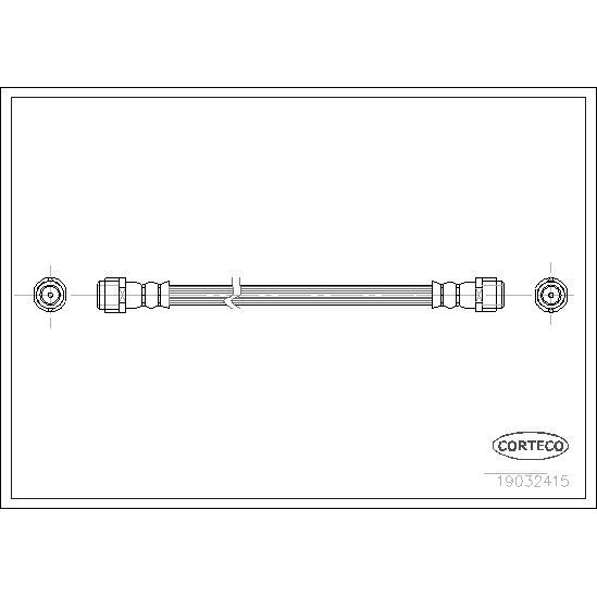 CORTECO FREN HORTUMU ARKA MERCEDES W168 W414 (A1684280235)
