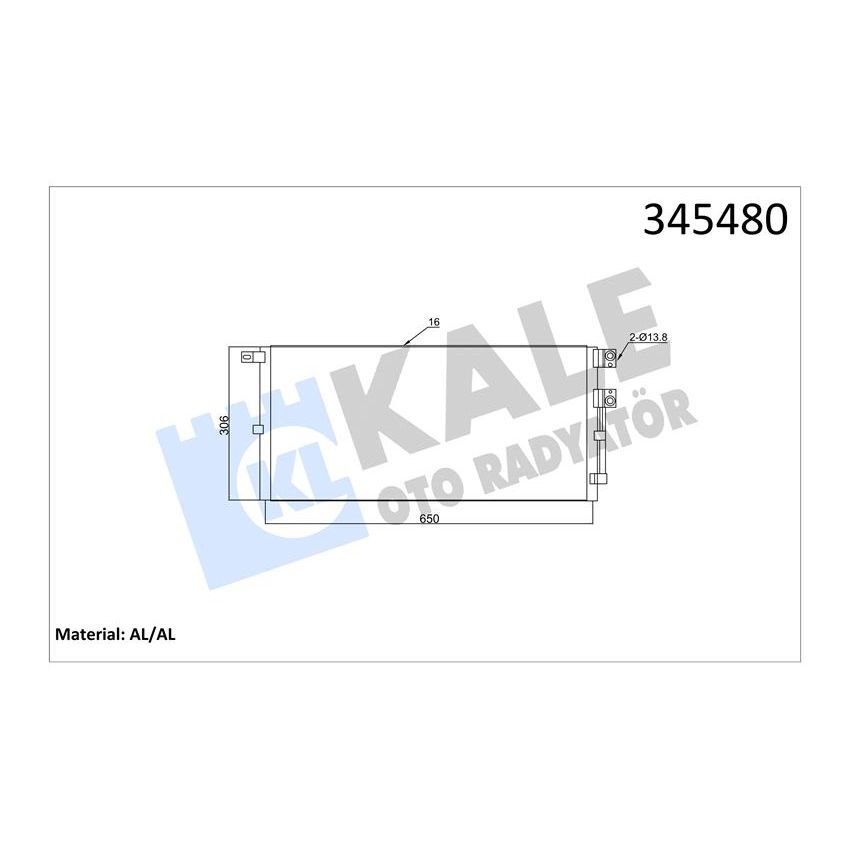 KALE RADYATOR KLIMA RADYATORU JAGUAR X-TYPE I X400 03>09 (C2S45122)