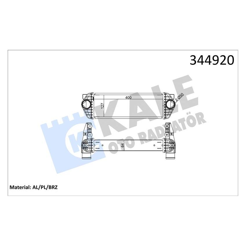 KALE RADYATOR TURBO INTERCOLL RADYATORU TRANSİT CONNECT TC7 06>14 1.8DI 1.8 TDCI AL PL SYSTEM (4999282)