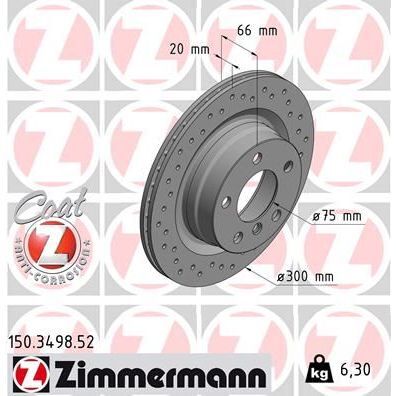 ZIMMERMANN FREN DISKI ARKA BMW F20 F21 F22 F23 E90 E91 E92 E93 F30 F31 F32 E81 E87 (34216792227)