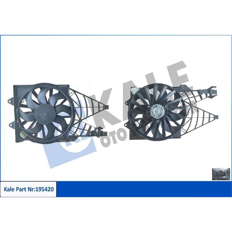 KALE RADYATOR FAN GRUBU DAVLUMBAZLI FIAT LINEA 1.3MJET 1.4T-JET (51785226)