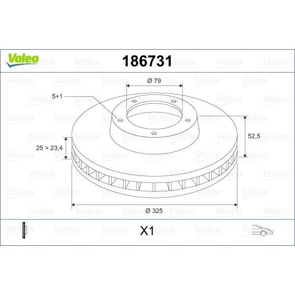 VALEO FREN DISKI ON BMW E46 E85 E86 (34116864047)