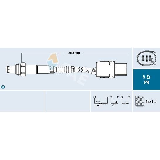 FAE OKSIJEN SENSORU ALT FOCUS III 11 15 C MAX 11 15 1.6TDCI KUGA 12 / MONDEO IV 07 14 S MAX 08 14 VOLVO C30 S40 II S60 II S80 II V40 V50 V70 III V60 10 D4162T 1.6D (9Y460)