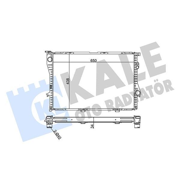 KALE RADYATOR MOTOR SU RADYATORU BMW M51 D25 E38 96 01 E39 96 03 (17002246010)