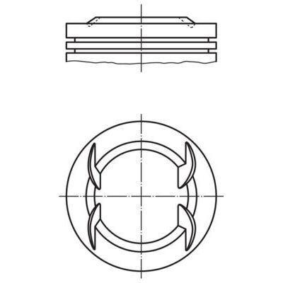 MAHLE PİSTON SEGMAN 0.50 ASTRA H-J INSIGNIA A-MOKKA-ZAFIRA B-TRAX-CRUZE-AVEO 1.6 16V A/B/Z16XER-LDE 79.50MM (55559652)