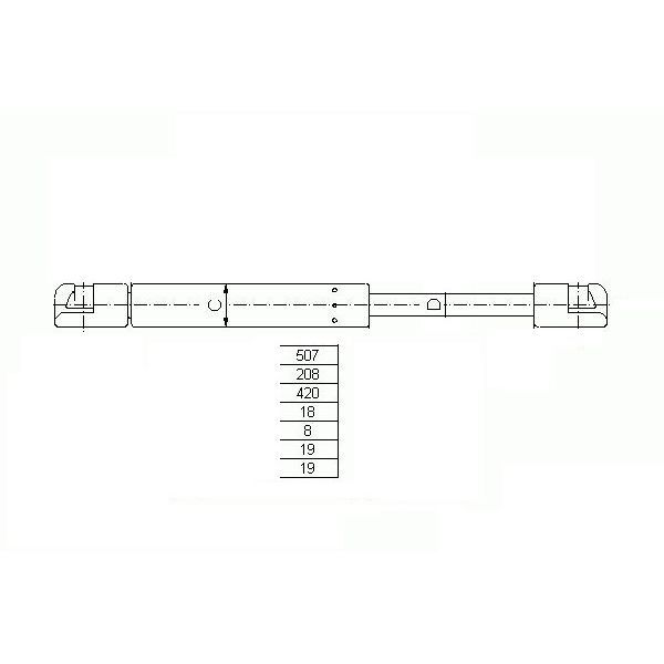 DESPA BAGAJ AMORTİSÖRÜ FİAT MAREA SW 98 > D0007 (46420780)