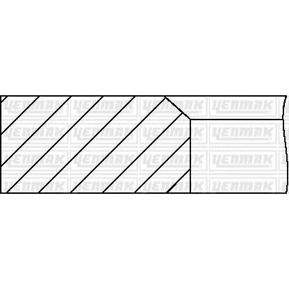 YENMAK MOTOR SEGMAN AUDI-VW 1600-1800 CC BENZİN / ABM / DS 81.01 (021198151)