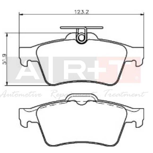 ART ARKA BALATA FOCUS II CMAX 03 CONNECT 02 LAGUNA III 07 OPEL VECTRA C 02 SIGNUM 03 CITROEN C5 08 PEUGEOT P508 10 18 1647875980-4254.A8 (3M512M008AC)