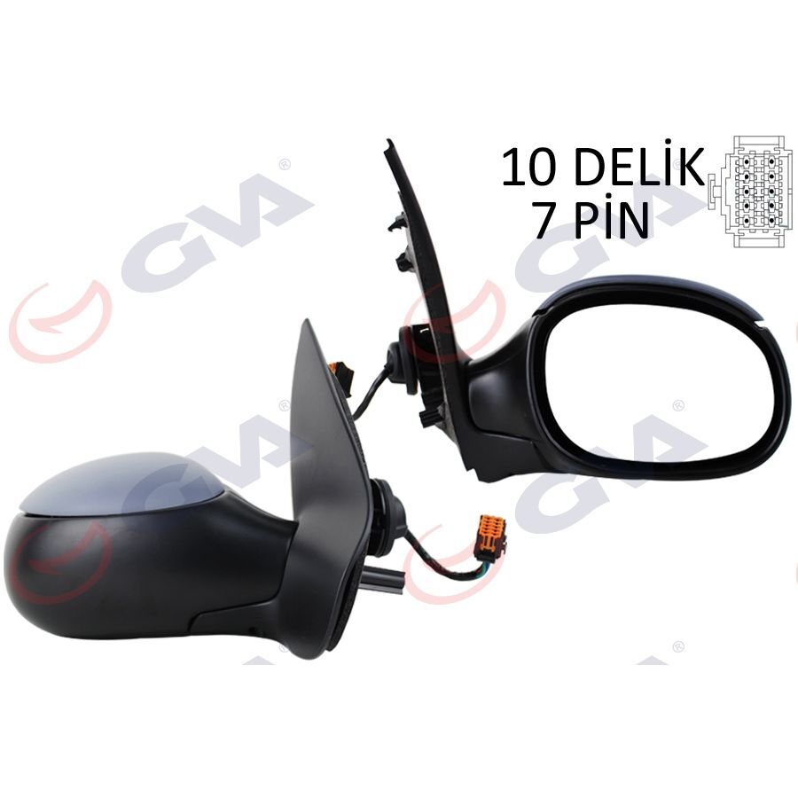 GVA DIŞ DİKİZ AYNASI SAĞ 206 04> ELEKTRİKLİ ISITMALI SENSÖRLÜ ASTARLI ASFERKLİ 7 FİŞ VM-208EHPSR (8148.XZ)