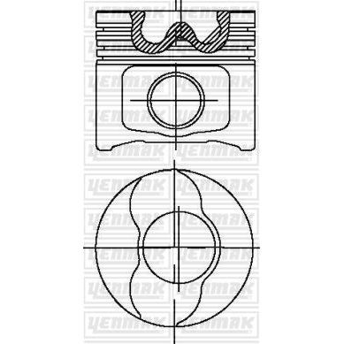 YENMAK MOTOR PİSTON SEGMAN STD 82.00 DOBLO 1.9 JTD ASTRA H-VECTRA C-ZAFIRA B 1.9 CDTİ (71734219)