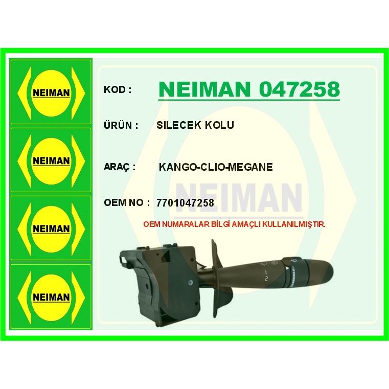 BESCHER SILECEK KOLU KANGO-CLIO-MEGANE (7701047258)