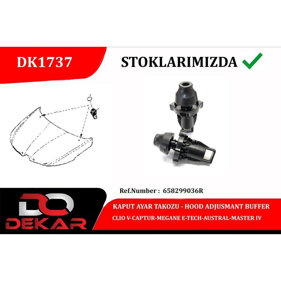 DEKAR KAPUT AYAR TAKOZU CLIO V-CAPTUR-MEGANE E-TECH-AUSTRAL-MASTER IV (658299036R)