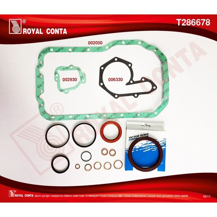 ROYAL MOTOR ALT TAKIM CONTA SKT KEÇELİ LGN 1.8-MGN 2.0 F3P-F3R