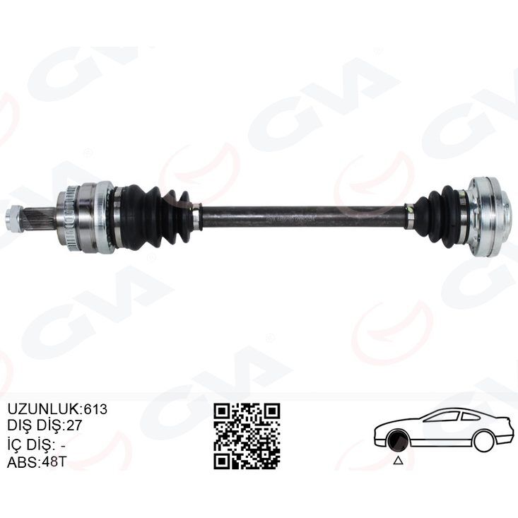 GVA KOMPLE AKS ARKA SOL BMW E81 E87 E82 E88 E90 E91 E92 607MM (33217547075)