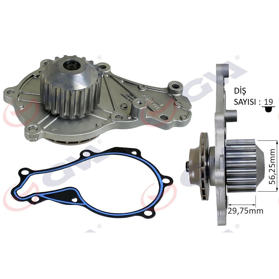 GVA DEVİRDAİM P207-P208-P301-P308-P508-P2008-P3008-P5008 08>PARTNER-BERLINGO-RIFTER-JUMPY-C5-C4-DS4-C3-D S3-DS5-C-ELYSEE 1.6 HDI DV6C DV6DTED FOCUS 04>11 1.6 TDCI FOCUS 11>17 ECOSPORT 14> FIESTA 08>17 KUGA (1201.G1)