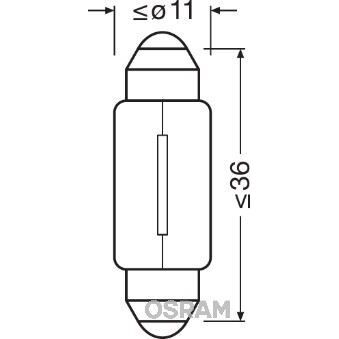 OSRAM AMPÜL 12V 5W SV8.5-8 C5W UNV1