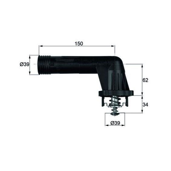 MAHLE TERMOSTAT 95 C BMW E34 E36 M43 (11531739755)
