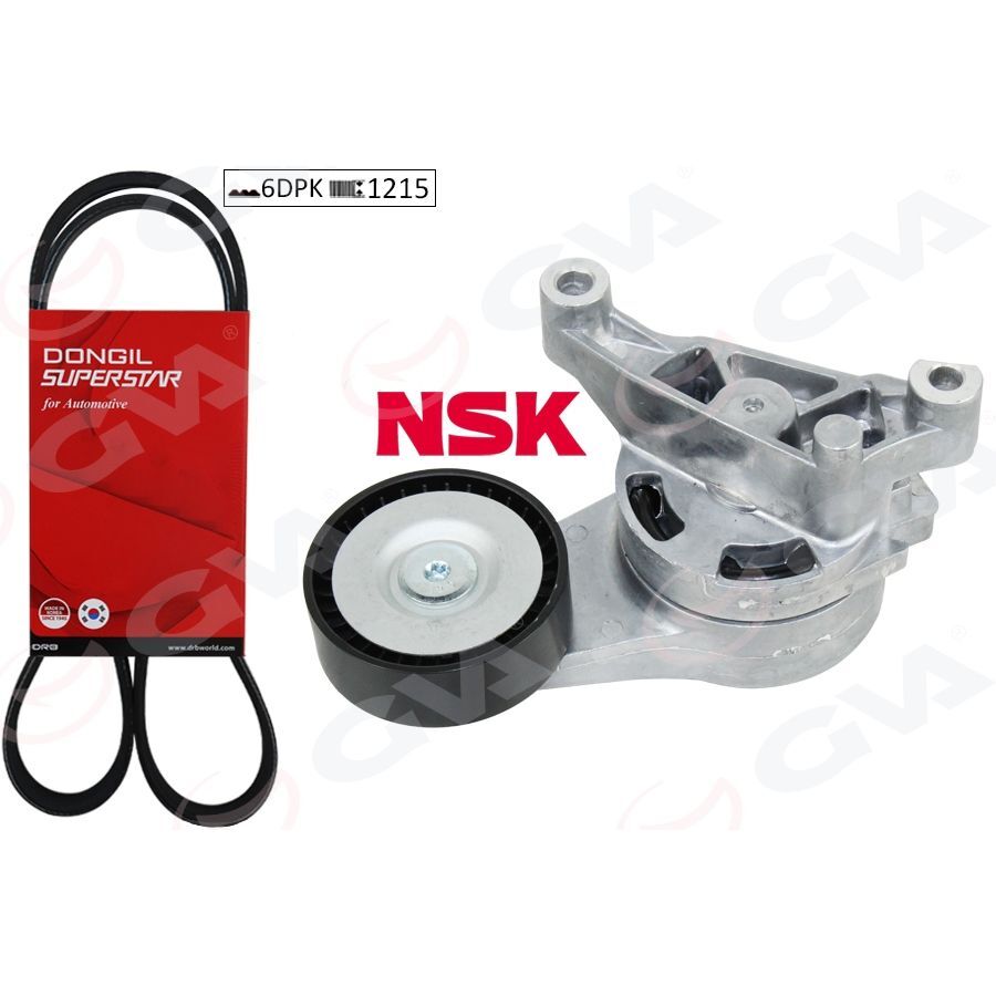 GVA ALTERNATÖR GERGİ KİTİ KÜTÜKLÜ CADDY 04-10 BJB-BLS-GOLF V BXE-TRANSPORTER AXB 1.9 TDI 6DPK1215 (038903137S)