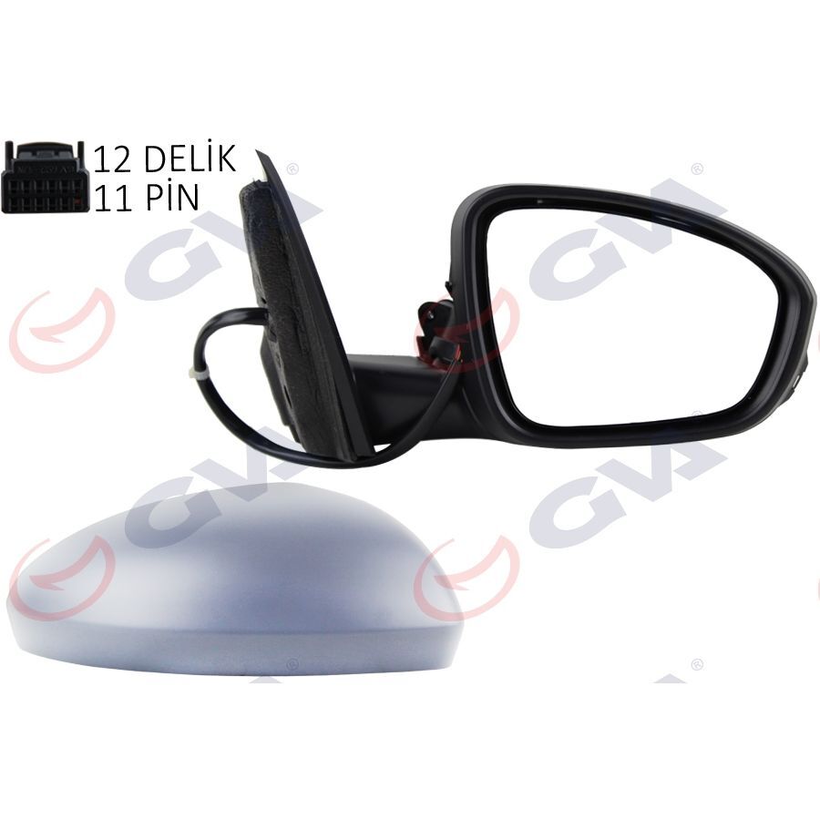 GVA DIŞ DİKİZ AYNASI SAĞ MEGANE 15> ELEKTRİKLİ ISITMALI KATLANIR SİNYALLİ SENSÖRLÜ ASTARLI KONVEKS VM-6142EBFPSR (963012196R)