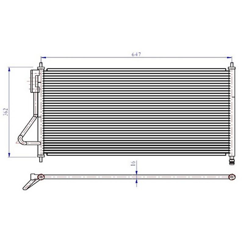 ORIS KLIMA RADYATORU FOCUS I 1.4 16V 1.8TDCI 1.6 ZETEC S 16V 98 04 (1671708)