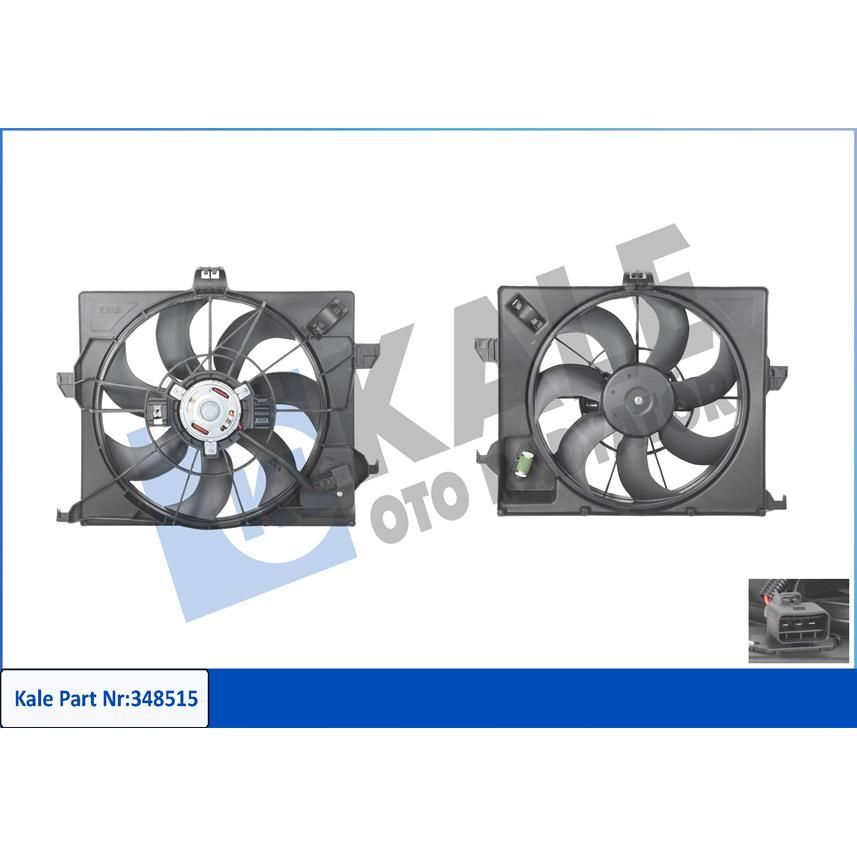 KALE RADYATOR FAN MOTORU DAVLUMBAZLI ACCENT BLUE 1.6 CRDI 11- (253801R350)
