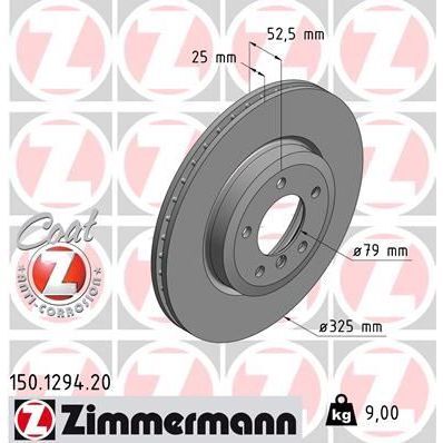 ZIMMERMANN FREN DISKI ON BMW E46 E85 E86 (34116864047)
