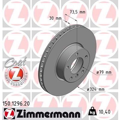 ZIMMERMANN FREN DISKI ON BMW E39 98 03 (34116767059)