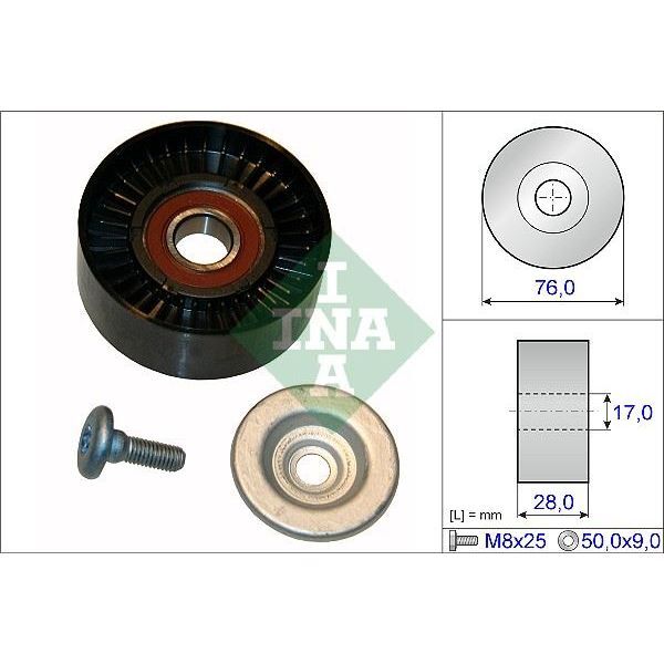 INA KAYIS GERGI RULMANI MERCEDES W203 CL203 C209 W204 C209 W211 R171 (A2712000570)