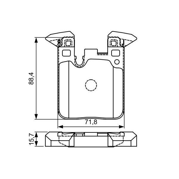 BOSCH FREN BALATASI ARKA BMW F30 F20 F22 F87 F23 F32 F82 M SPOR (34212284989)