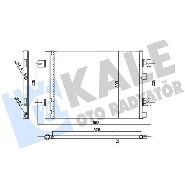 KALE RADYATOR KLİMA KONDENSERİ DUSTER 10 SANDERO 08 LOGAN 10 1.2 16V-1.4-1.6-1.5DCI 513X396X12 (8200741257)