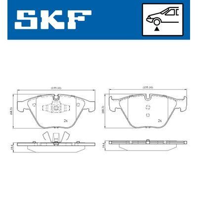 SKF FREN BALATASI ON BMW E90 E91 E92 E93 E84 (34116780711)