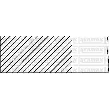 YENMAK MOTOR SEGMANI R12 1300 73.00 ÇAP STD (6000790505)