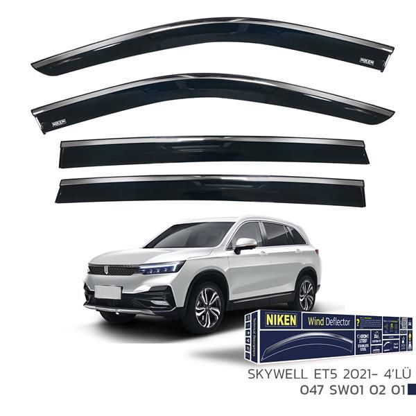 NIKEN KROMLU CAM RÜZGARLIĞI SKYWELL ET5 2021- 4LÜ